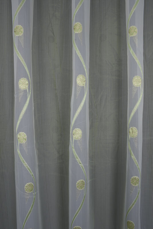 ORGANZE 1750 KREM RENK 5_3 Hazır dikilmiş Pileli Fon Perde 300*260 cm - 2