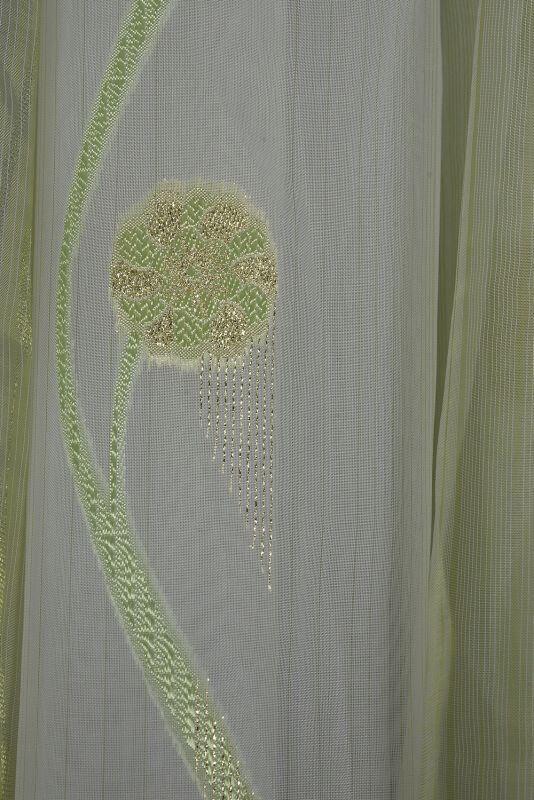 ORGANZE 1750 KREM RENK 5_3 Hazır dikilmiş Pileli Fon Perde 300*260 cm - 6