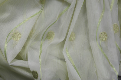 ORGANZE 1750 KREM RENK 5_3 Hazır dikilmiş Pileli Fon Perde 300*260 cm - 9