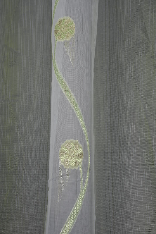 ORGANZE 1750 KREM RENK 5_3 Hazır dikilmiş Pileli Fon Perde 300*260 cm - 3