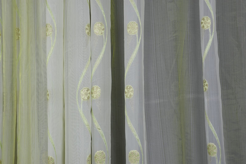 ORGANZE 1750 KREM RENK 5_3 Hazır dikilmiş Pileli Fon Perde 300*260 cm - 4