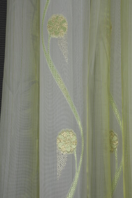 ORGANZE 1750 KREM RENK 5_3 Hazır dikilmiş Pileli Fon Perde 300*260 cm - 5