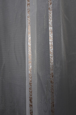ORGANZE 1800 KREM RENK 5_3 Hazır dikilmiş Pileli Fon Perde 300*260 cm - 6