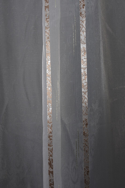 ORGANZE 1800 KREM RENK 5_3 Hazır dikilmiş Pileli Fon Perde 300*260 cm - 6