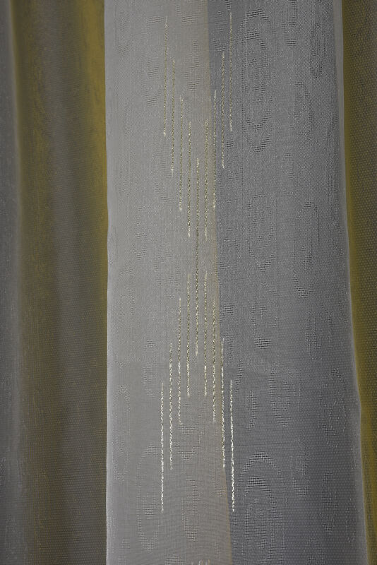 ORGANZE 1850 KREM RENK 5_3 Hazır dikilmiş Pileli Fon Perde 300*260 cm - 2