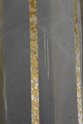 ORGANZE 1850 KREM RENK 5_3 Hazır dikilmiş Pileli Fon Perde 300*260 cm - 6