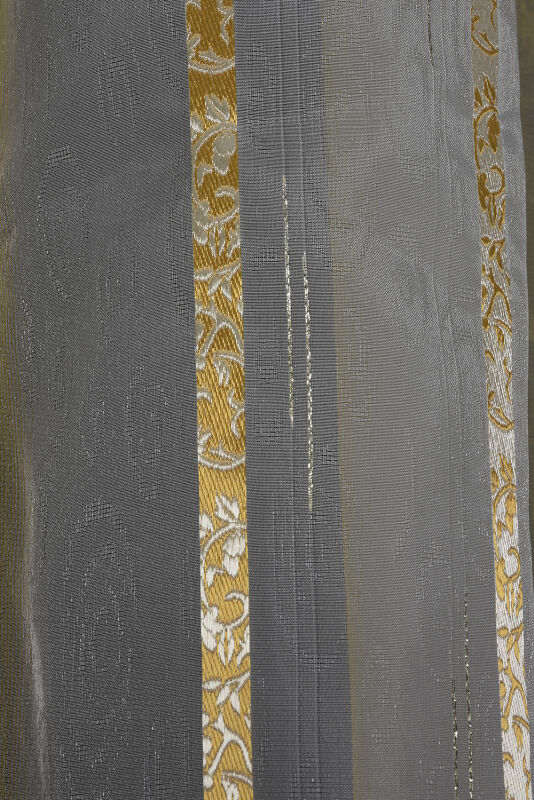 ORGANZE 1850 KREM RENK 5_3 Hazır dikilmiş Pileli Fon Perde 300*260 cm - 6