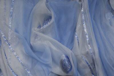 ORGANZE 1900 KREM RENK 5_3 Hazır dikilmiş Pileli Fon Perde 300*260 cm - 10