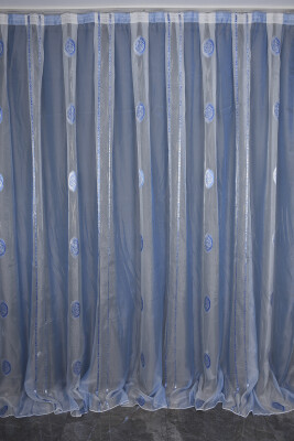 ORGANZE 1900 KREM RENK 5_3 Hazır dikilmiş Pileli Fon Perde 300*260 cm - AKÇA TEKSTİL