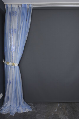 ORGANZE 1900 KREM RENK 5_3 Hazır dikilmiş Pileli Fon Perde 300*260 cm - 7