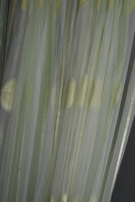 ORGANZE 1925 KREM RENK 5_3 Hazır dikilmiş Pileli Fon Perde 300*260 cm - 6