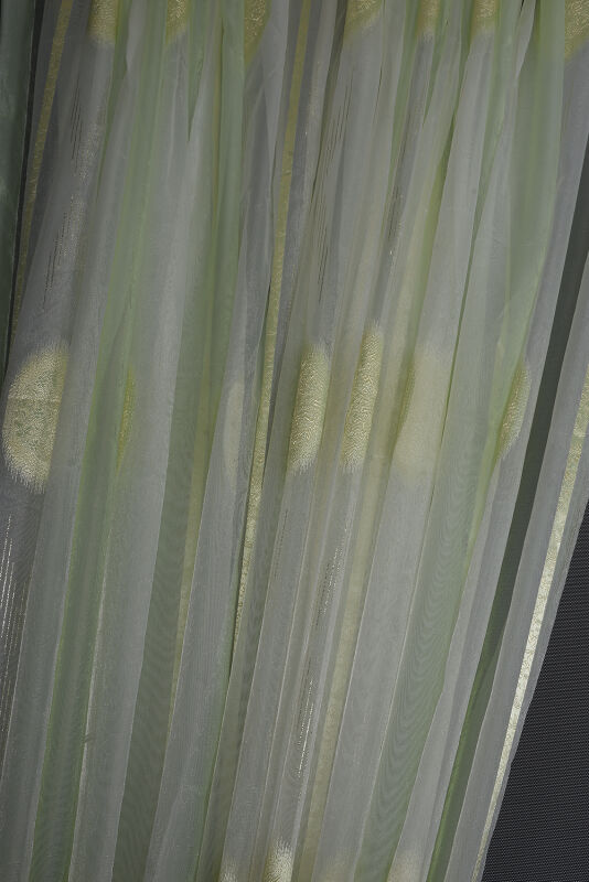 ORGANZE 1925 KREM RENK 5_3 Hazır dikilmiş Pileli Fon Perde 300*260 cm - 6