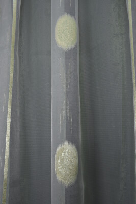 ORGANZE 1925 KREM RENK 5_3 Hazır dikilmiş Pileli Fon Perde 300*260 cm - 7