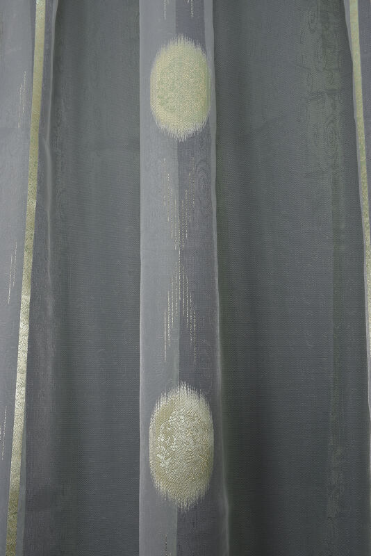 ORGANZE 1925 KREM RENK 5_3 Hazır dikilmiş Pileli Fon Perde 300*260 cm - 4
