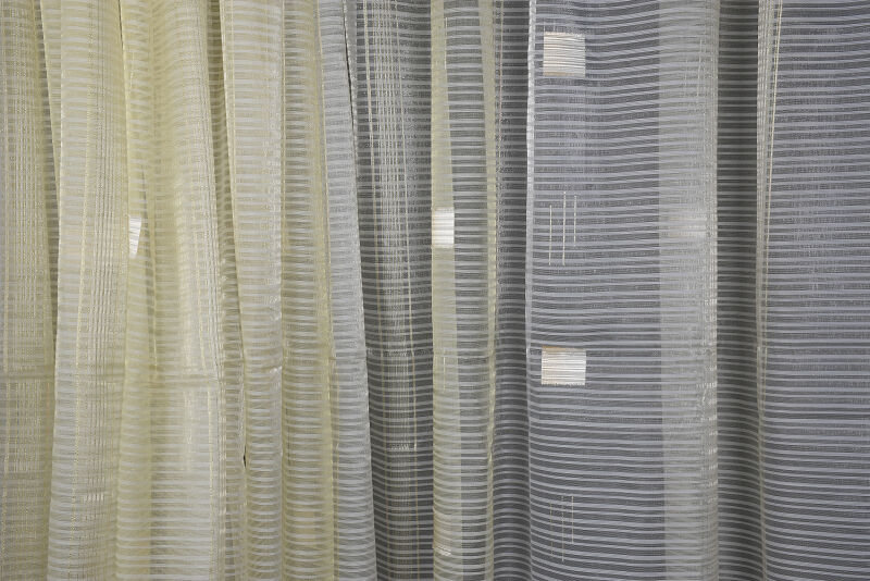 ORGANZE 1950 KREM RENK 5_3 Hazır dikilmiş Pileli Fon Perde 300*260 cm - 1