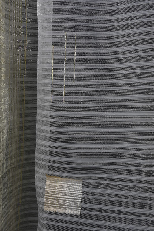 ORGANZE 1950 KREM RENK 5_3 Hazır dikilmiş Pileli Fon Perde 300*260 cm - 4