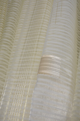 ORGANZE 1950 KREM RENK 5_3 Hazır dikilmiş Pileli Fon Perde 300*260 cm - 10
