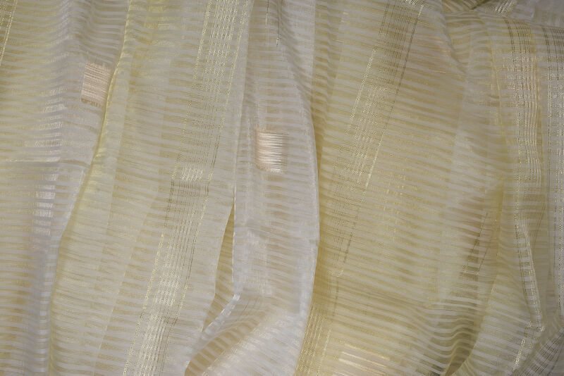 ORGANZE 1950 KREM RENK 5_3 Hazır dikilmiş Pileli Fon Perde 300*260 cm - 11
