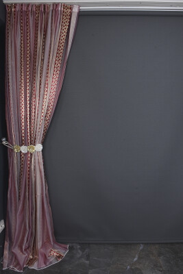 ORGANZE 2050 KREM RENK 5_3 Hazır dikilmiş Pileli Fon Perde 300*260 cm - 9