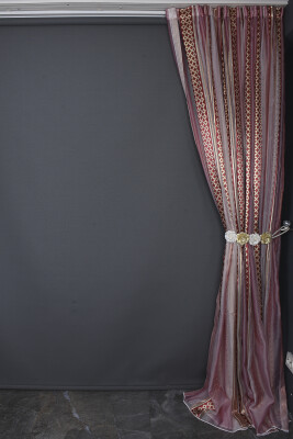 ORGANZE 2050 KREM RENK 5_3 Hazır dikilmiş Pileli Fon Perde 300*260 cm - 10