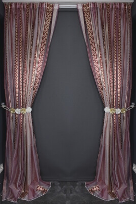 ORGANZE 2050 KREM RENK 5_3 Hazır dikilmiş Pileli Fon Perde 300*260 cm - 11