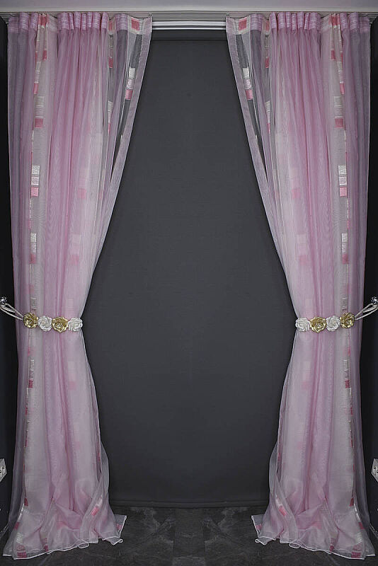 ORGANZE 2150 KREM RENK 5_3 Hazır dikilmiş Pileli Fon Perde 300*260 cm - 9