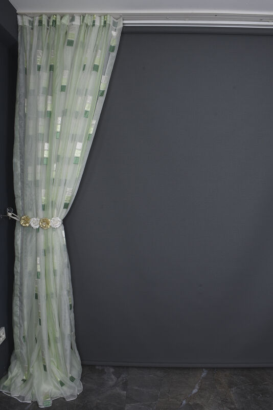 ORGANZE 2200 KREM RENK 5_3 Hazır dikilmiş Pileli Fon Perde 300*260 cm - 6