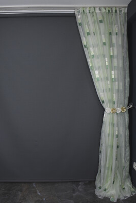 ORGANZE 2200 KREM RENK 5_3 Hazır dikilmiş Pileli Fon Perde 300*260 cm - 7