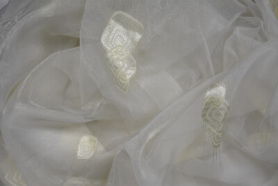 ORGANZE 2250 KREM RENK 5_3 Hazır dikilmiş Pileli Fon Perde 300*260 cm - 7