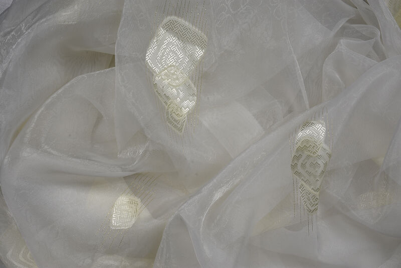 ORGANZE 2250 KREM RENK 5_3 Hazır dikilmiş Pileli Fon Perde 300*260 cm - 7