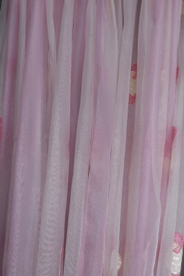 ORGANZE 2350 KREM RENK 5_3 Hazır dikilmiş Pileli Fon Perde 300*260 cm - 5