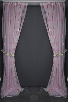 ORGANZE 2350 KREM RENK 5_3 Hazır dikilmiş Pileli Fon Perde 300*260 cm - 13