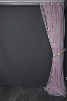 ORGANZE 2350 KREM RENK 5_3 Hazır dikilmiş Pileli Fon Perde 300*260 cm - 8
