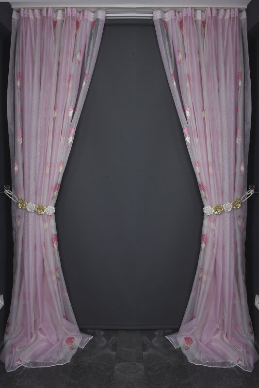 ORGANZE 2350 KREM RENK 5_3 Hazır dikilmiş Pileli Fon Perde 300*260 cm - 9