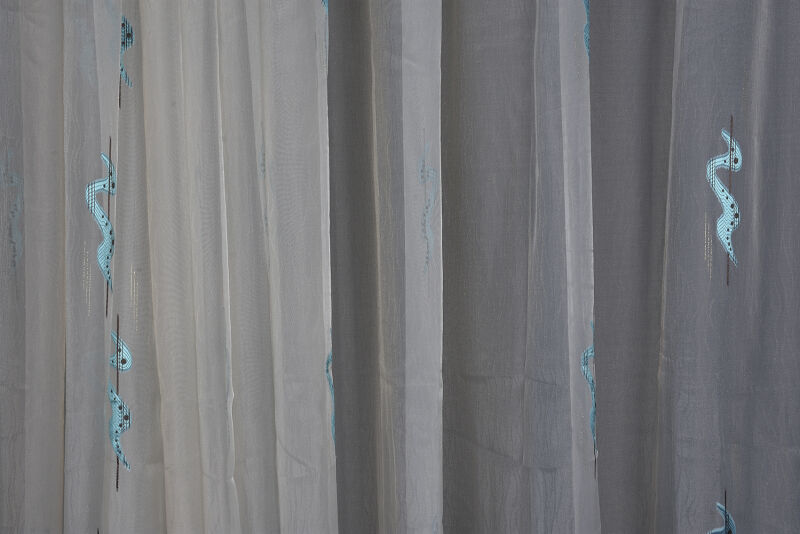 ORGANZE 2400 KREM RENK 5_3 Hazır dikilmiş Pileli Fon Perde 300*260 cm - 2