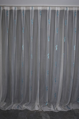 ORGANZE 2400 KREM RENK 5_3 Hazır dikilmiş Pileli Fon Perde 300*260 cm - AKÇA TEKSTİL