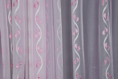 ORGANZE 2550 KREM RENK 5_3 Hazır dikilmiş Pileli Fon Perde 300*260 cm - 4