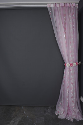 ORGANZE 2550 KREM RENK 5_3 Hazır dikilmiş Pileli Fon Perde 300*260 cm - 7