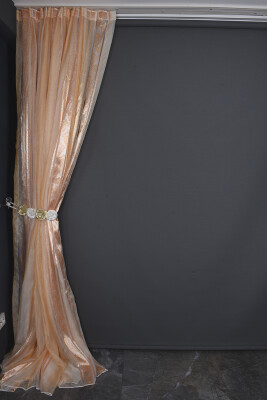 ORGANZE 2650 KREM RENK 5_3 Hazır dikilmiş Pileli Fon Perde 300*260 cm - 10