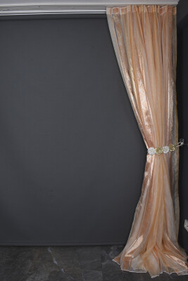 ORGANZE 2650 KREM RENK 5_3 Hazır dikilmiş Pileli Fon Perde 300*260 cm - 11