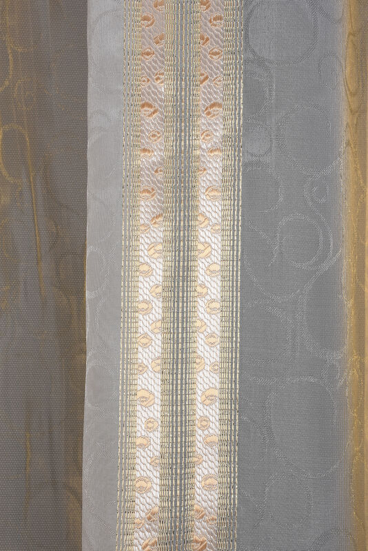 ORGANZE 2650 KREM RENK 5_3 Hazır dikilmiş Pileli Fon Perde 300*260 cm - 2
