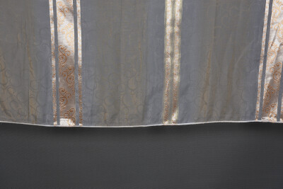 ORGANZE 2650 KREM RENK 5_3 Hazır dikilmiş Pileli Fon Perde 300*260 cm - 4