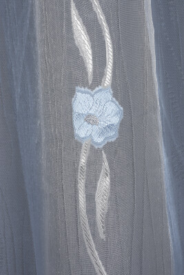 ORGANZE 2750 KREM RENK 5_3 Hazır dikilmiş Pileli Fon Perde 300*260 cm - 2