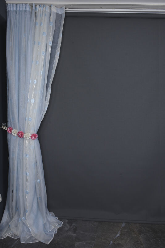 ORGANZE 2750 KREM RENK 5_3 Hazır dikilmiş Pileli Fon Perde 300*260 cm - 7