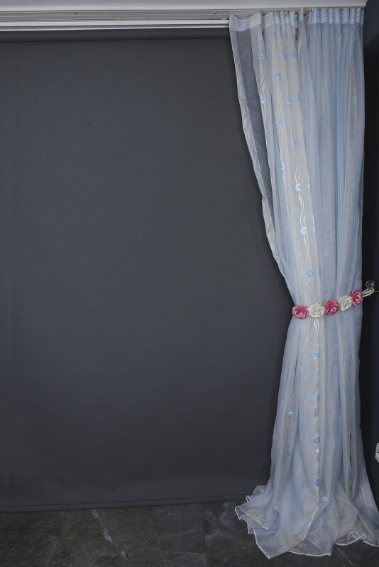 ORGANZE 2750 KREM RENK 5_3 Hazır dikilmiş Pileli Fon Perde 300*260 cm - 8