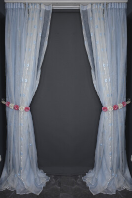 ORGANZE 2750 KREM RENK 5_3 Hazır dikilmiş Pileli Fon Perde 300*260 cm - 9