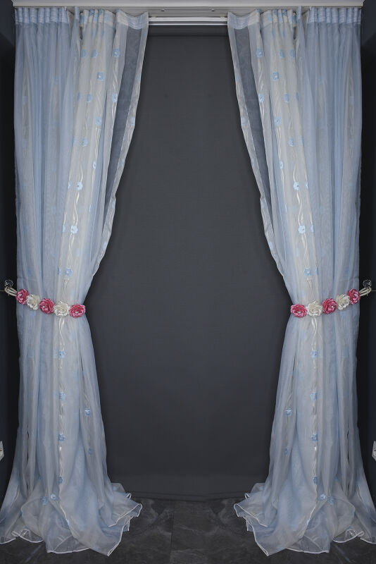 ORGANZE 2750 KREM RENK 5_3 Hazır dikilmiş Pileli Fon Perde 300*260 cm - 9
