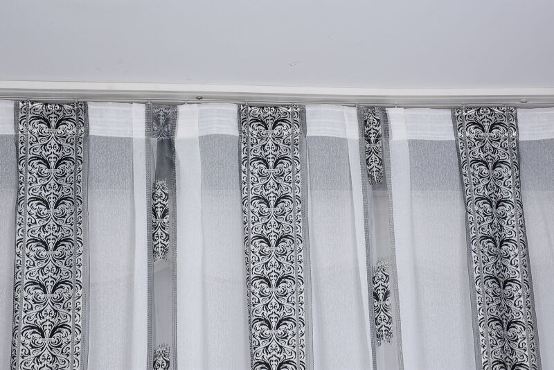 ORGANZE 2850 KREM RENK 5_3 Hazır dikilmiş Pileli Fon Perde 300*260 cm - 2
