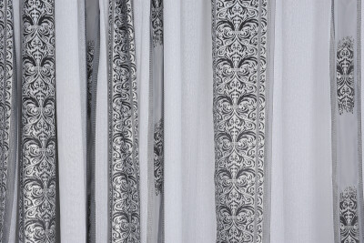 ORGANZE 2850 KREM RENK 5_3 Hazır dikilmiş Pileli Fon Perde 300*260 cm - 3