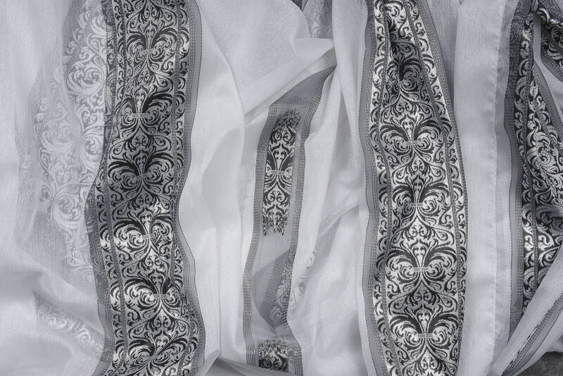 ORGANZE 2850 KREM RENK 5_3 Hazır dikilmiş Pileli Fon Perde 300*260 cm - 6